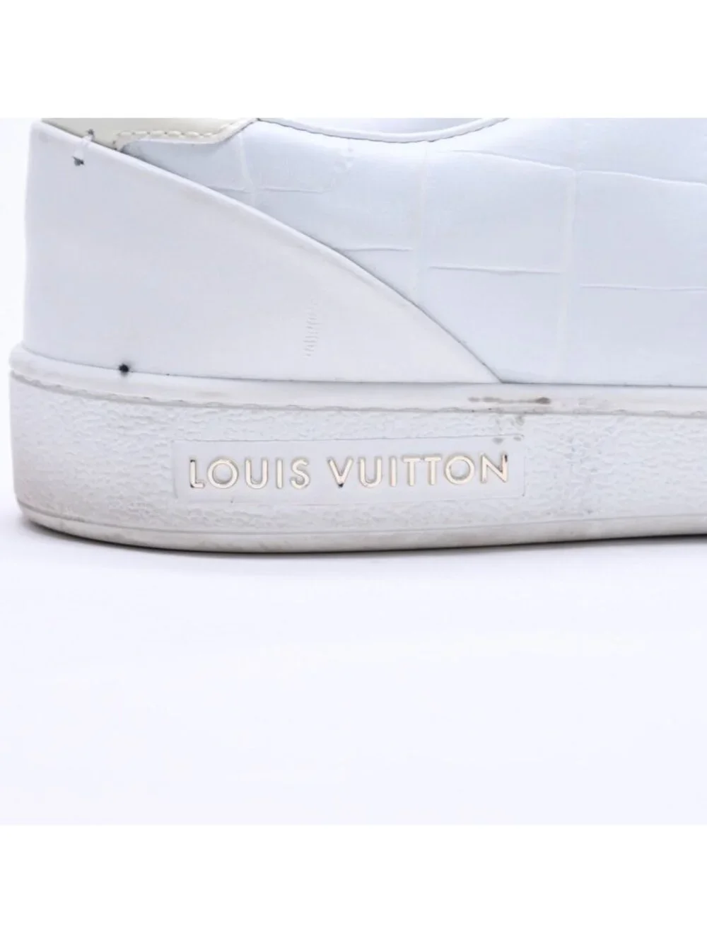 Louis Vuitton Sneakers White Ivory Gold 2/1
